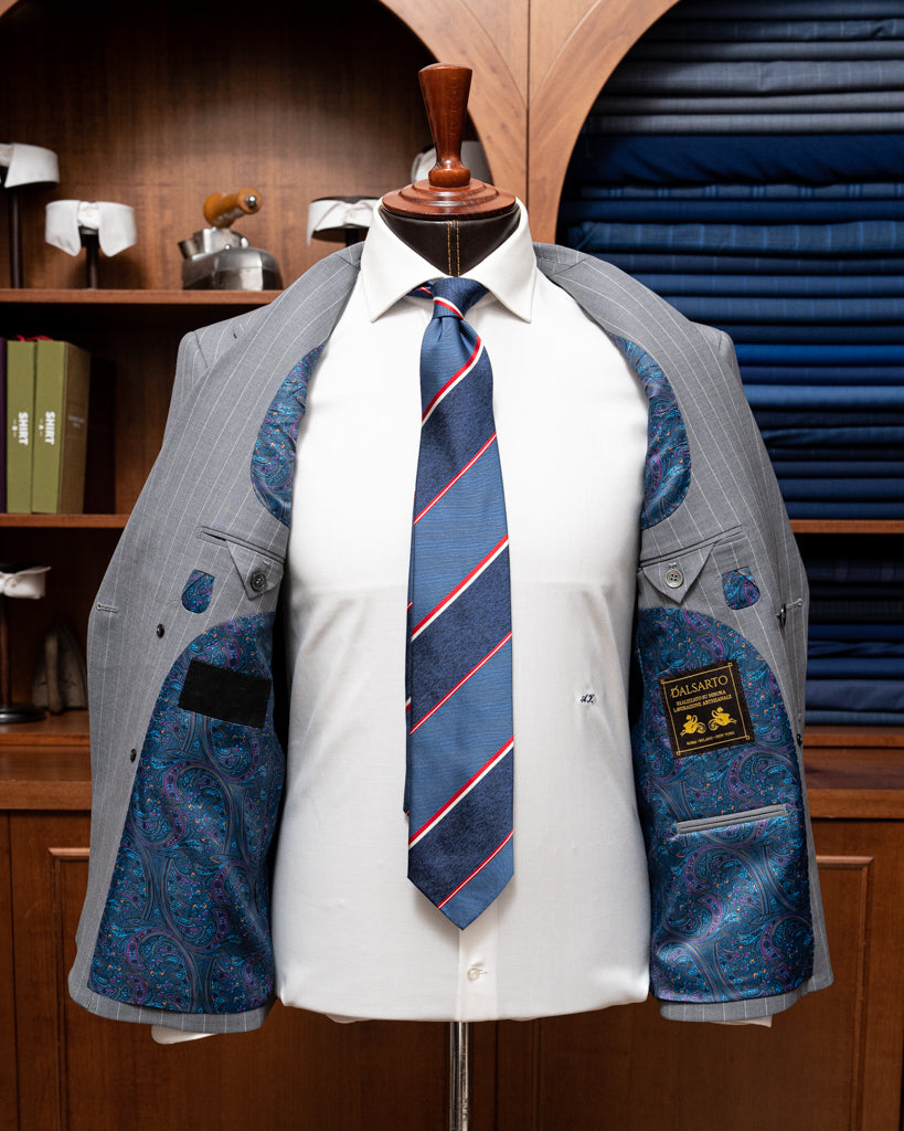 Canova Grey Pinstripe Jacket