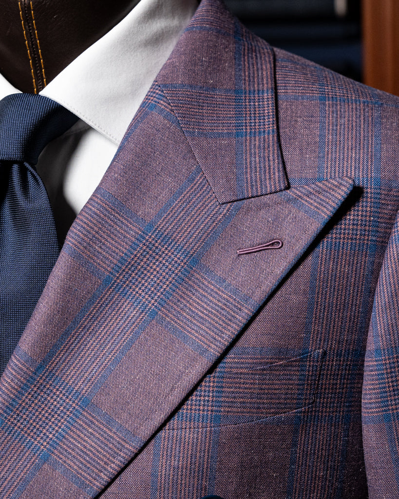 Canova Purple Checked Jacket