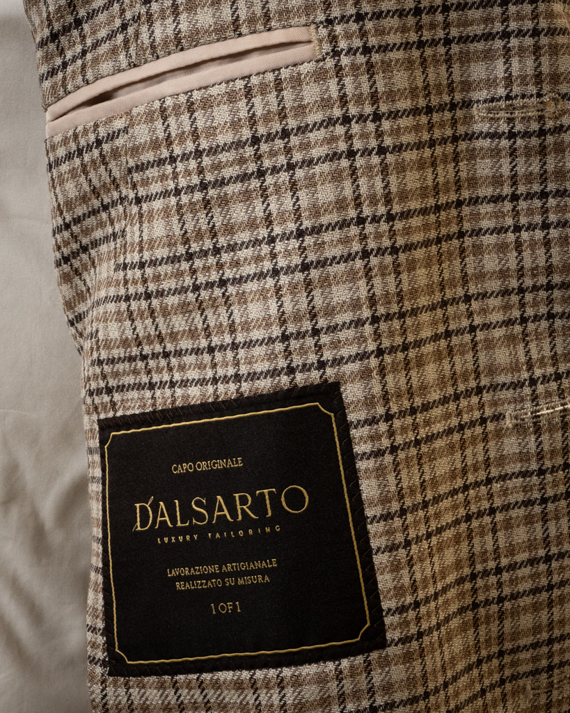 Beige Prince Of Wales Casual Jacket