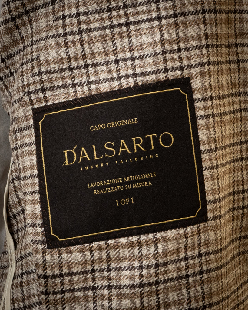 Beige Prince Of Wales Casual Jacket