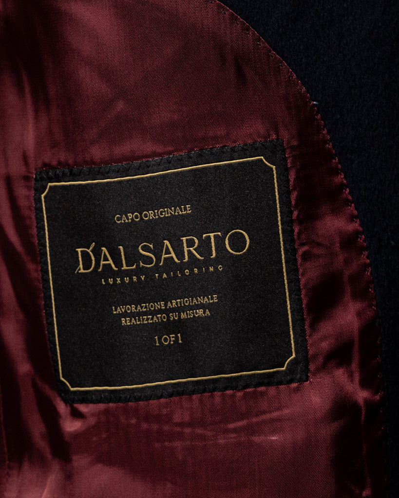Giacca Casual Blu Scuro Lana Seta