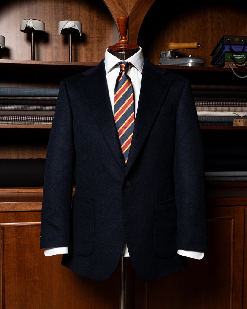 Casual Modern Blue Wool Jacket