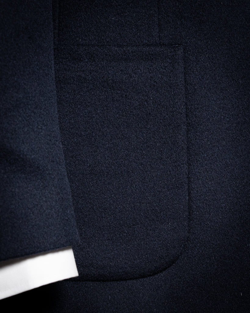 Casual Modern Blue Wool Jacket