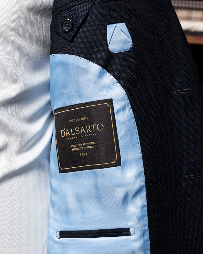 Giacca Giotto Blu Hopsack
