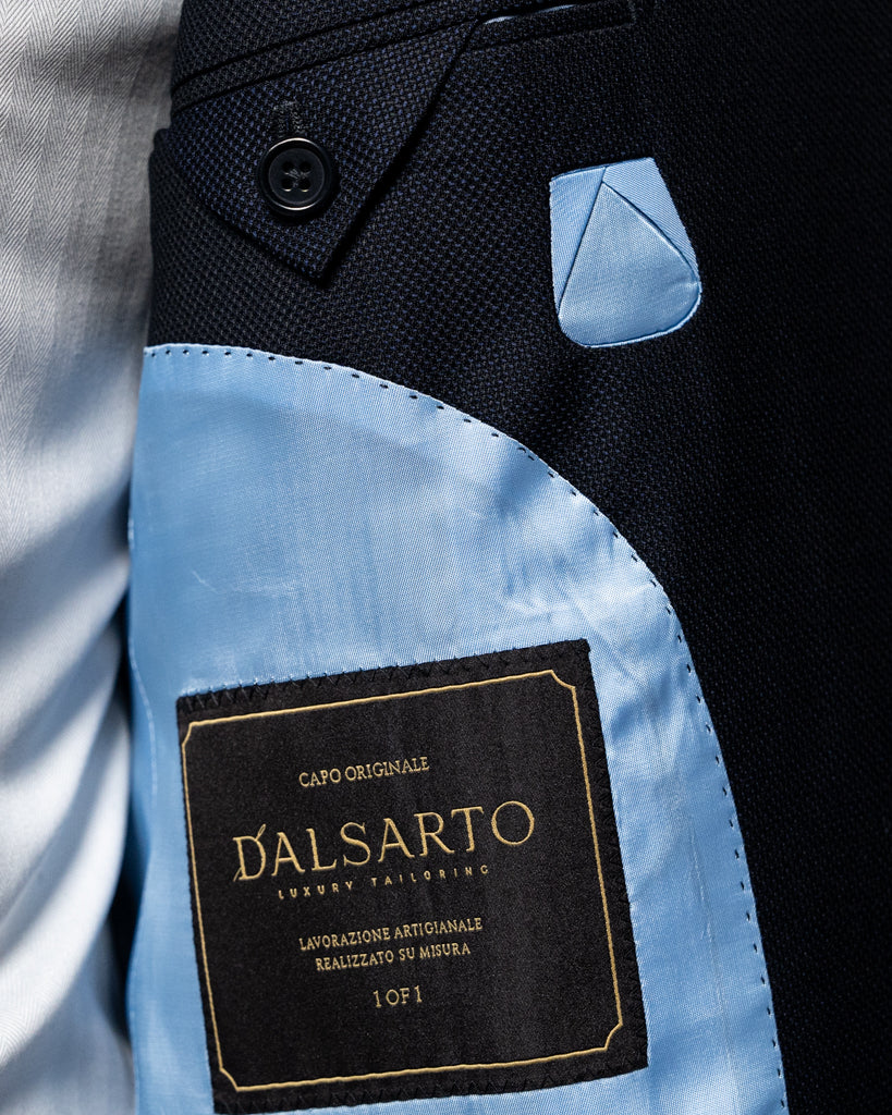 Giacca Giotto Blu Hopsack