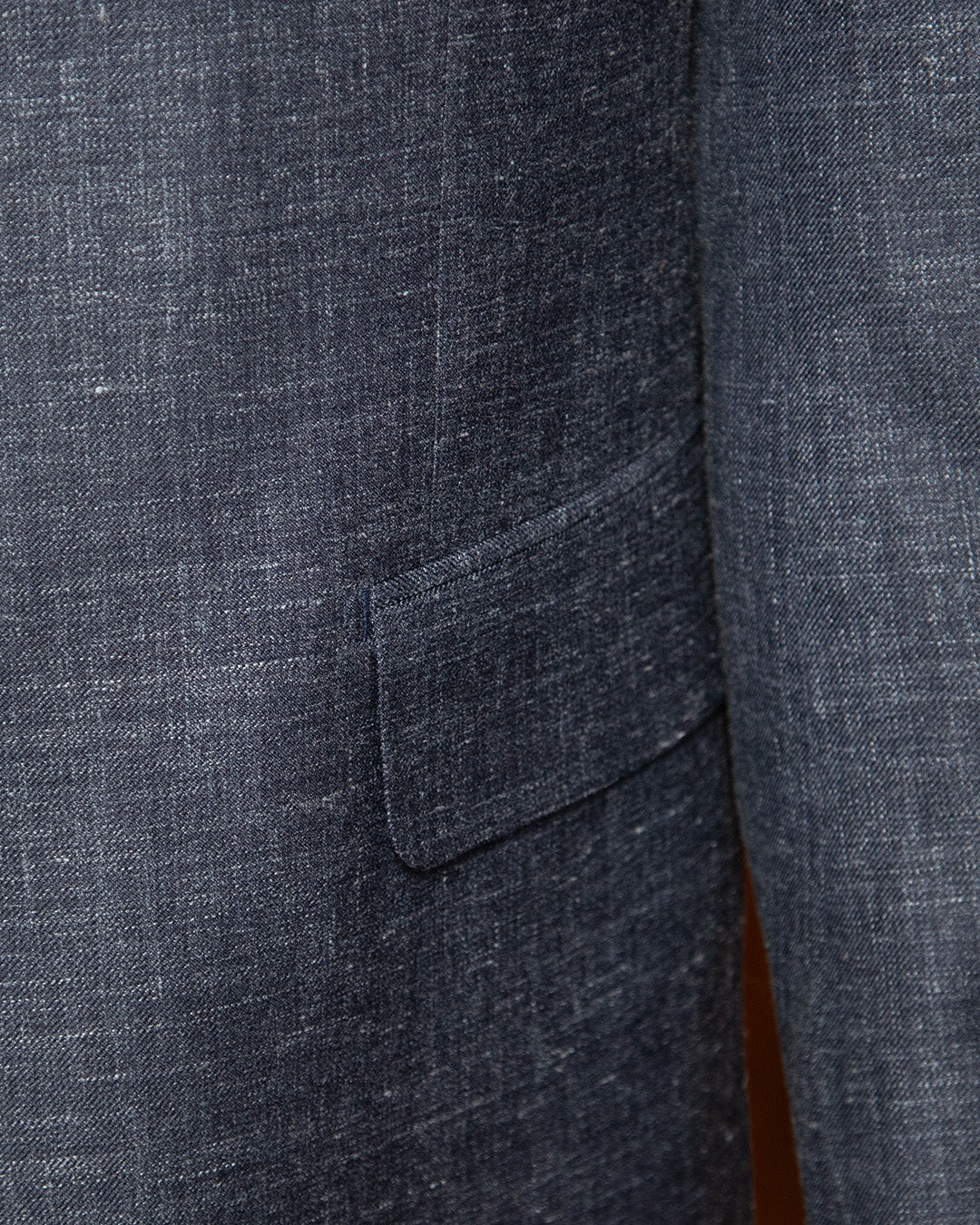 Giacca Giotto Blu in Lana, Lino e Seta