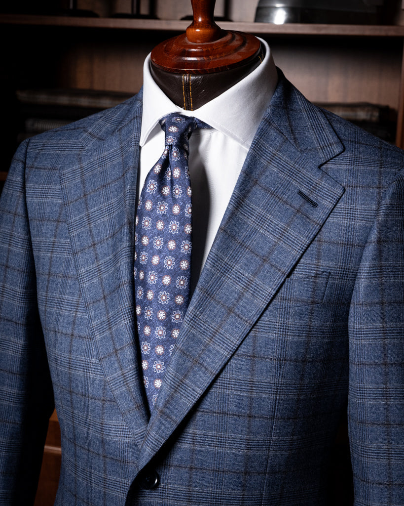 Giacca Giotto Casual Avio Quadri Blu