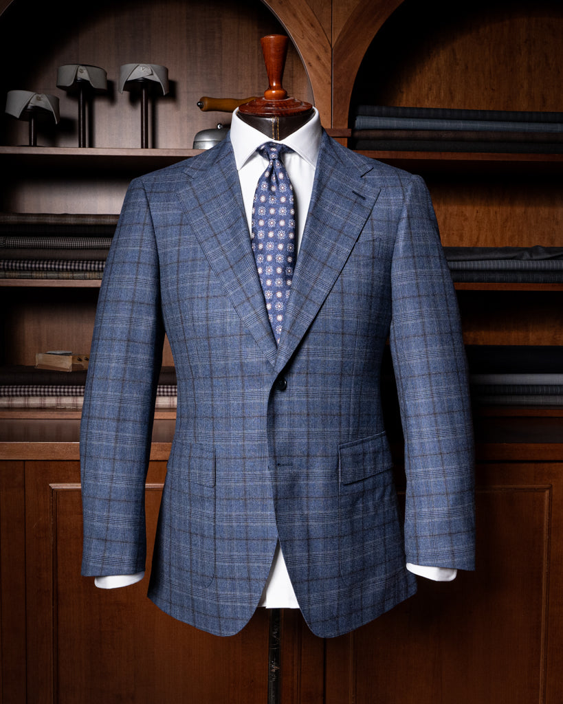 Giacca Giotto Casual Avio Quadri Blu