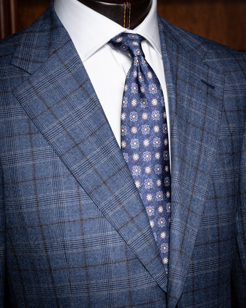 Giacca Giotto Casual Avio Quadri Blu