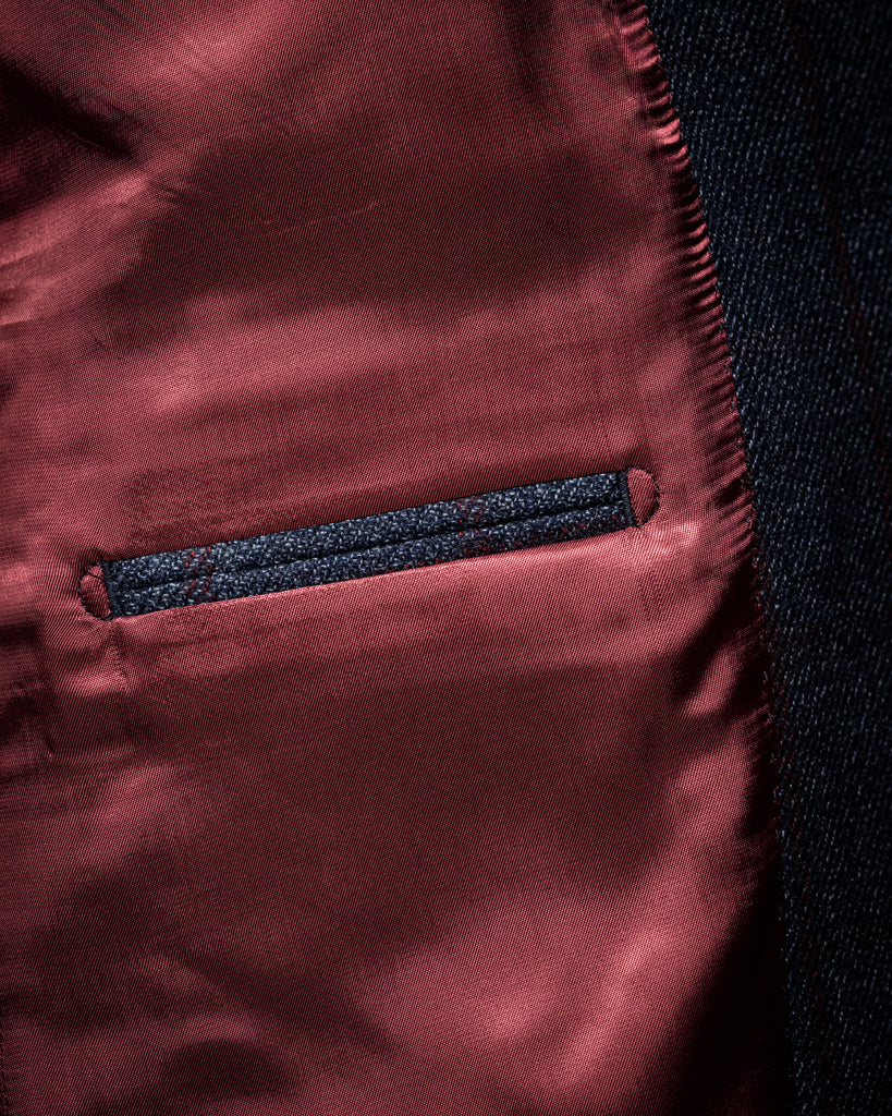 Giotto Gray Blue Checked Jacket