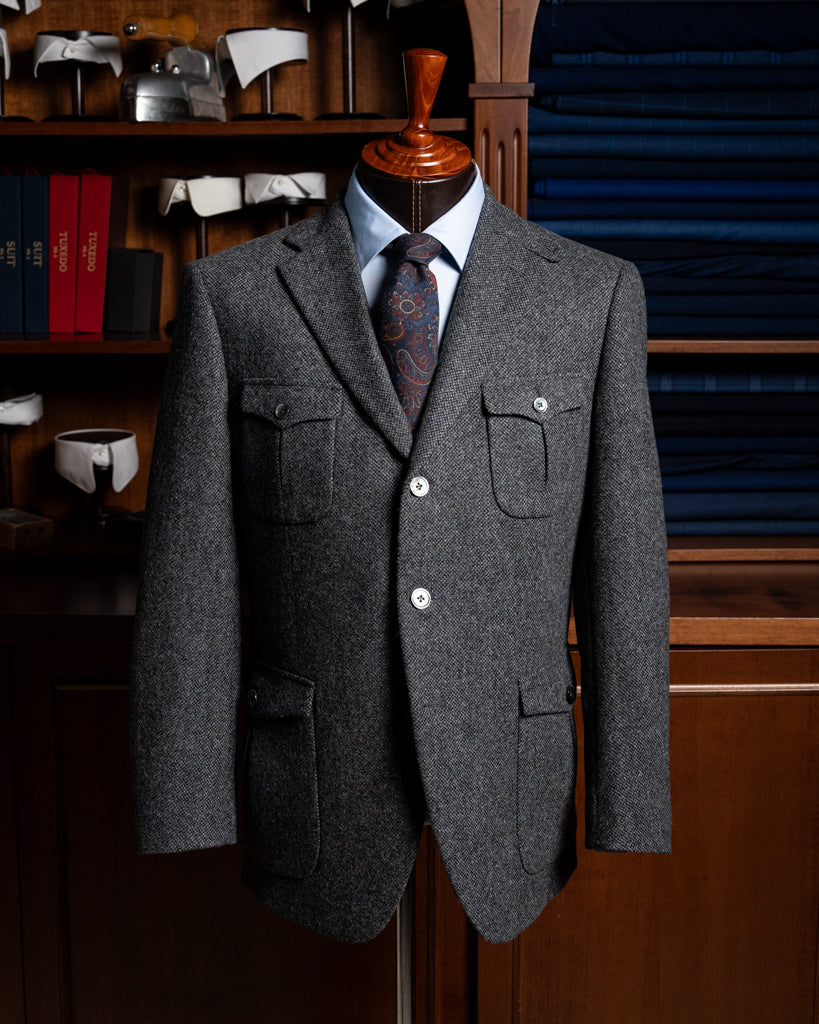 Giotto Gray Birdseye Jacket