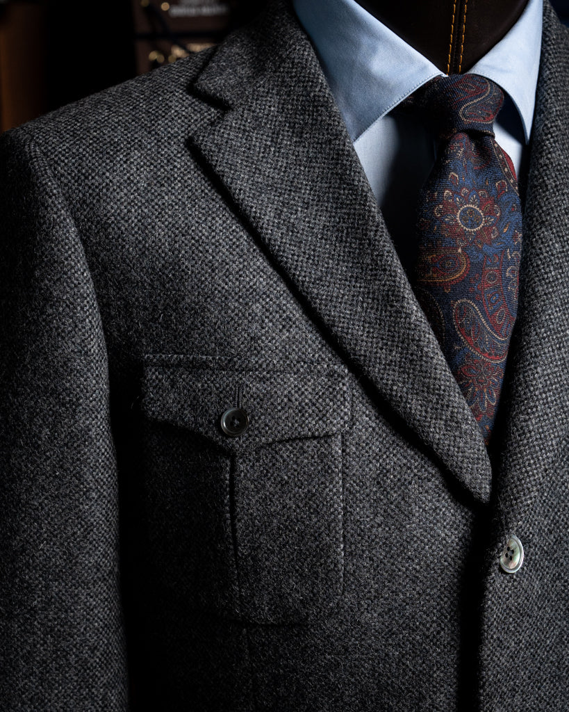 Giotto Gray Birdseye Jacket