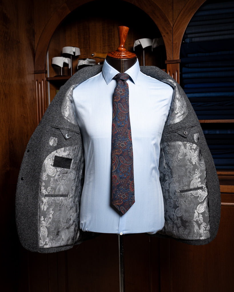 Giotto Gray Birdseye Jacket