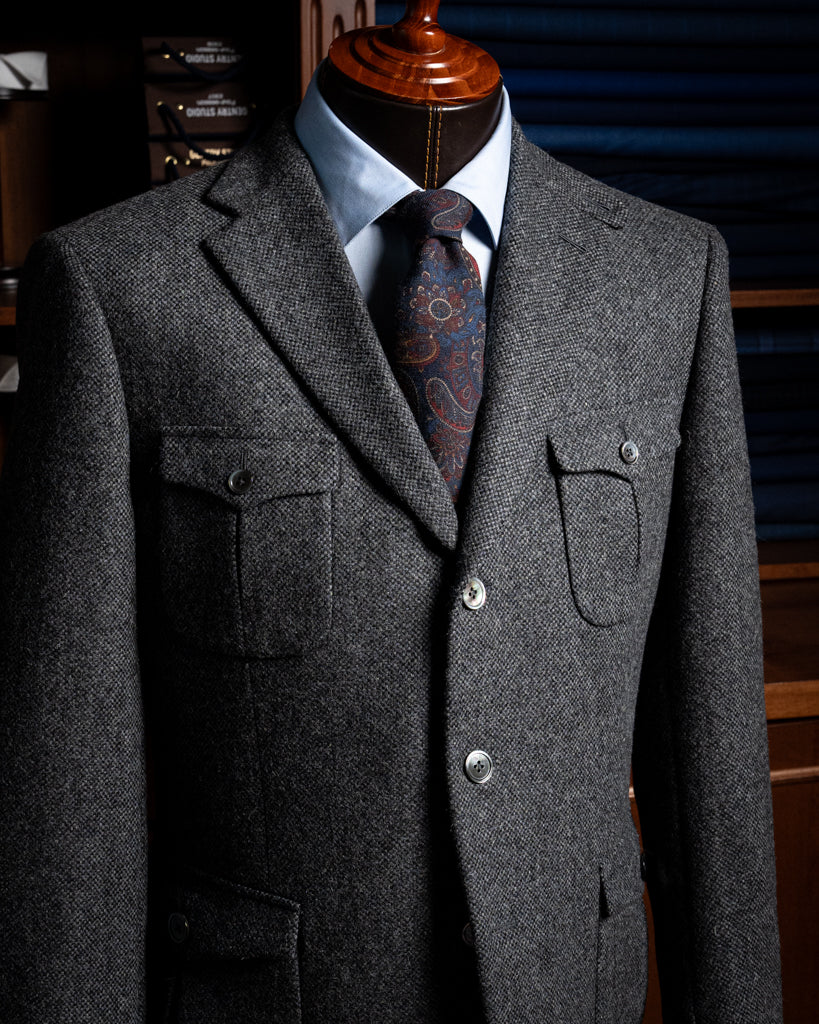 Giotto Gray Birdseye Jacket