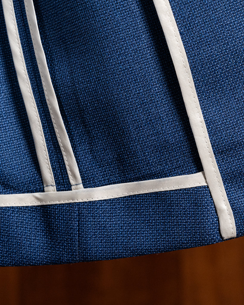 Giacca Giotto Hopsack Blu Sfoderata