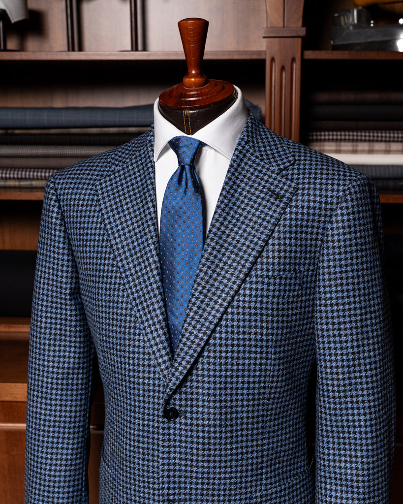 Giotto Pied de Poule Jacket Air Force and Black