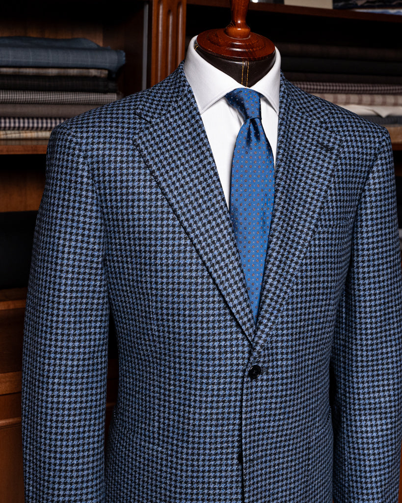 Giotto Pied de Poule Jacket Air Force and Black
