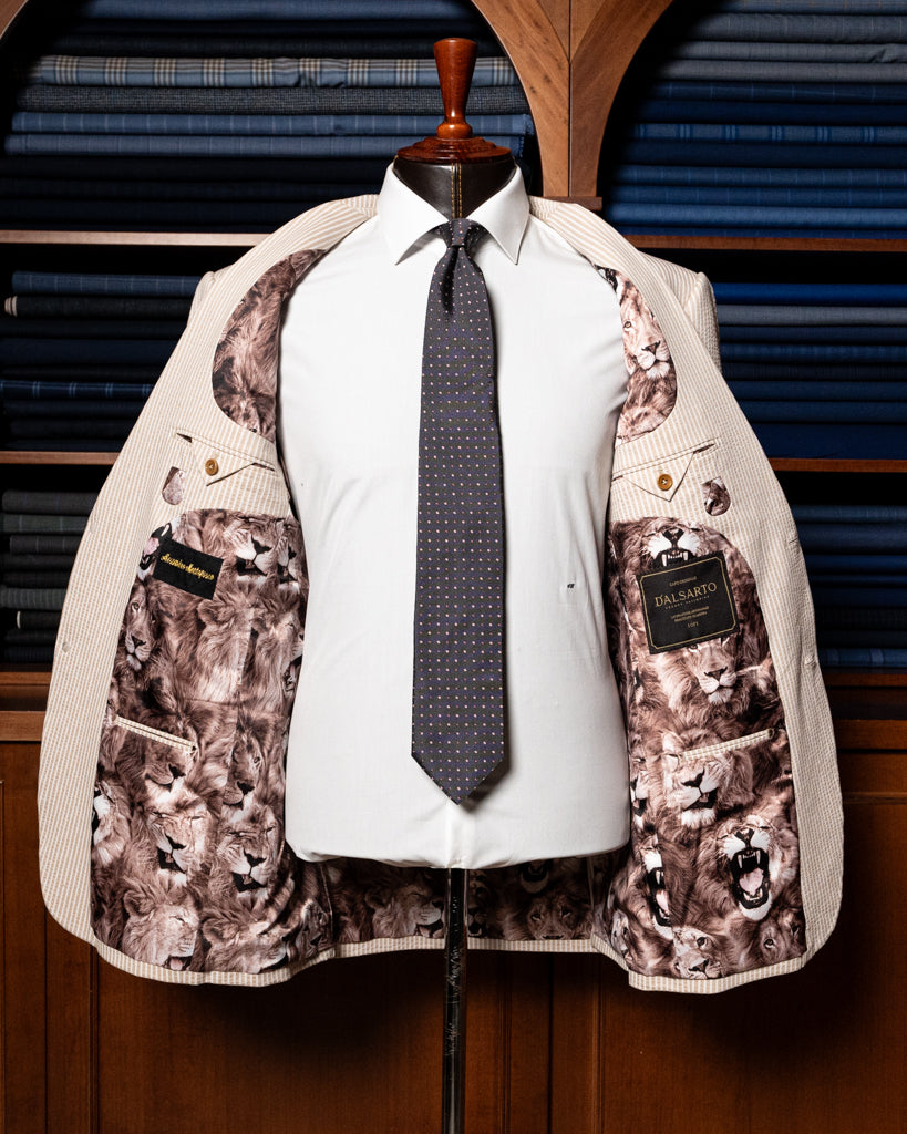 Giacca Giotto Seersucker Khaki