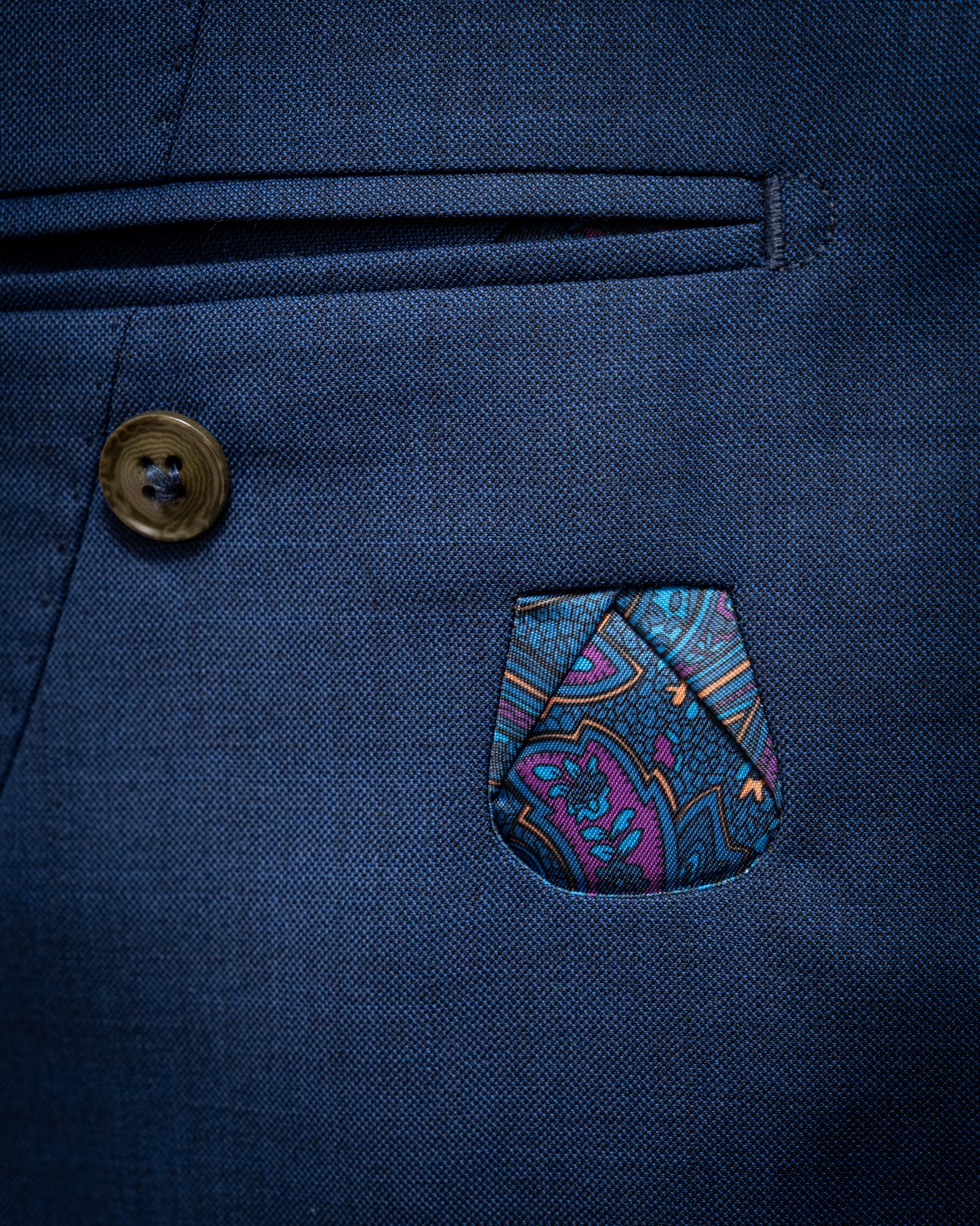 Giacca Giotto Twill Blu Notte Sfoderata