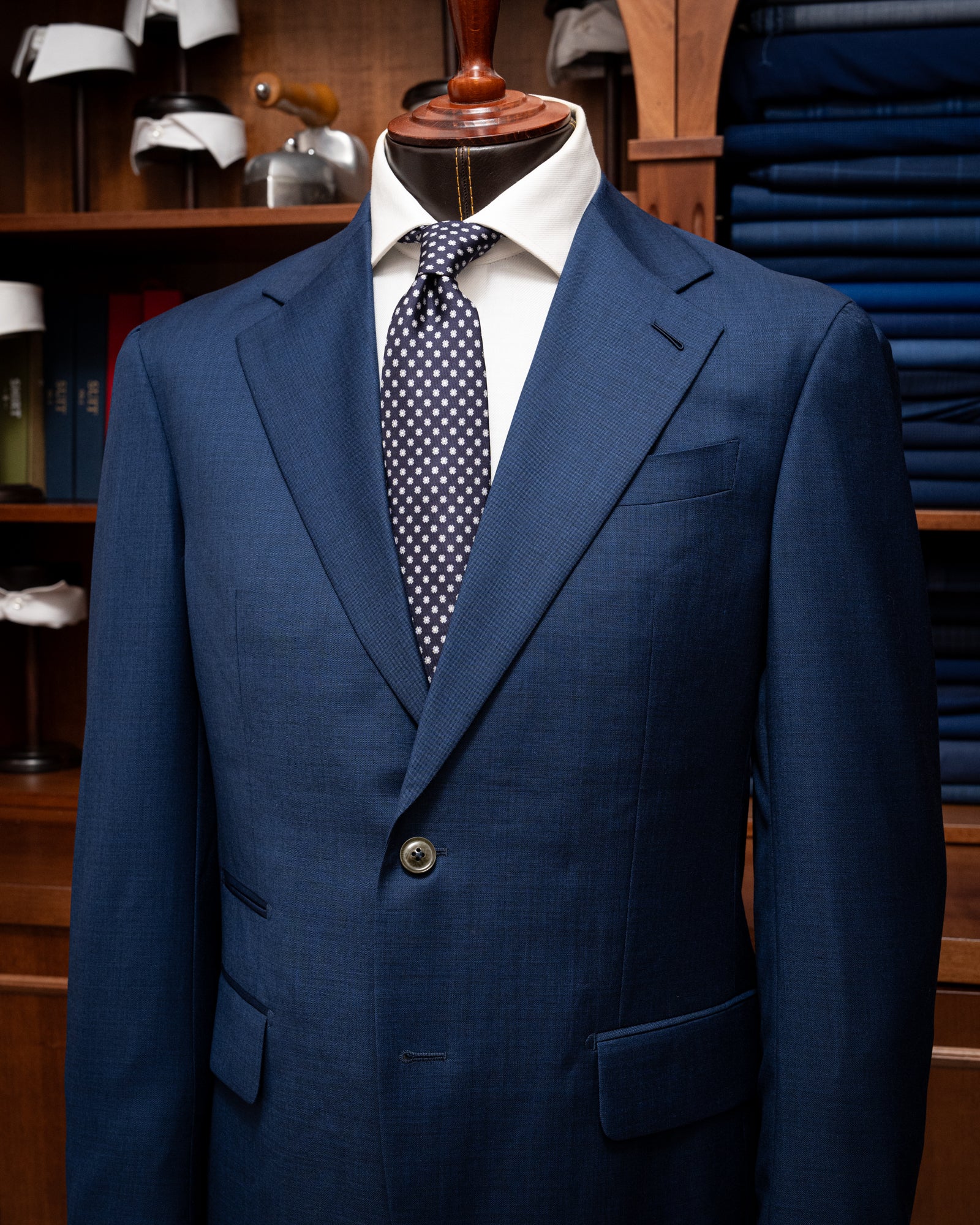 Giacca Giotto Twill Blu Notte Sfoderata