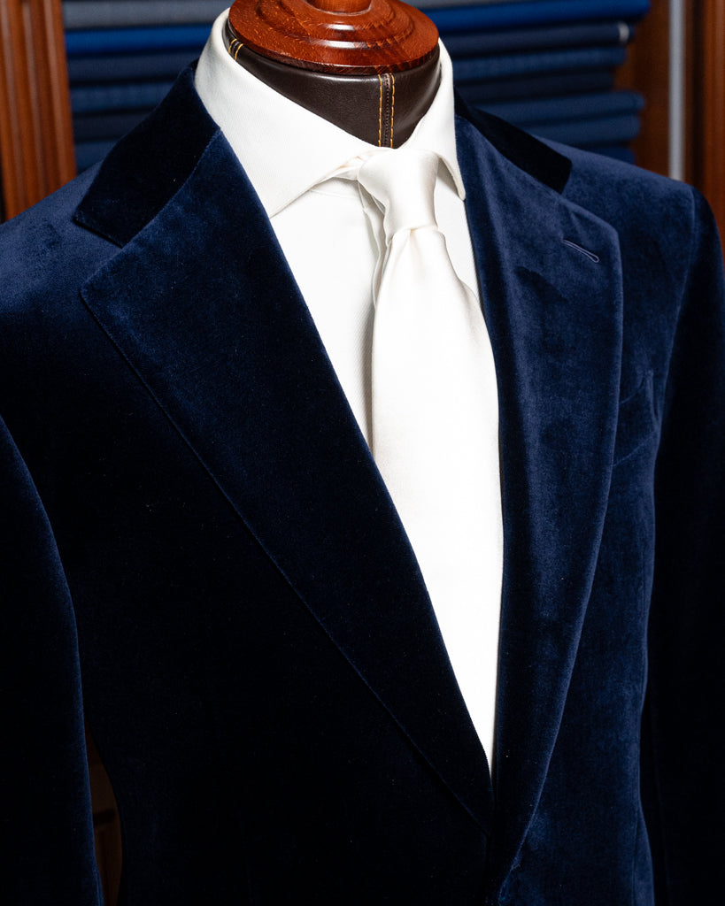 Giacca Giotto Velluto Blu Acceso