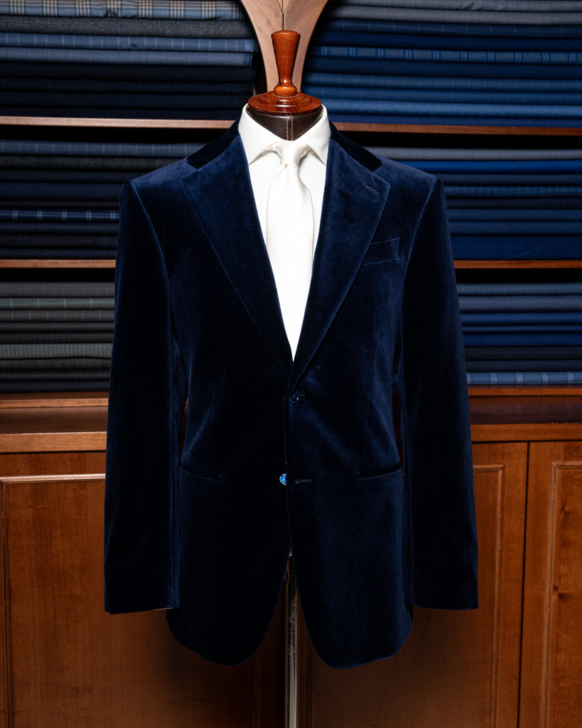 Giotto Bright Blue Velvet Jacket