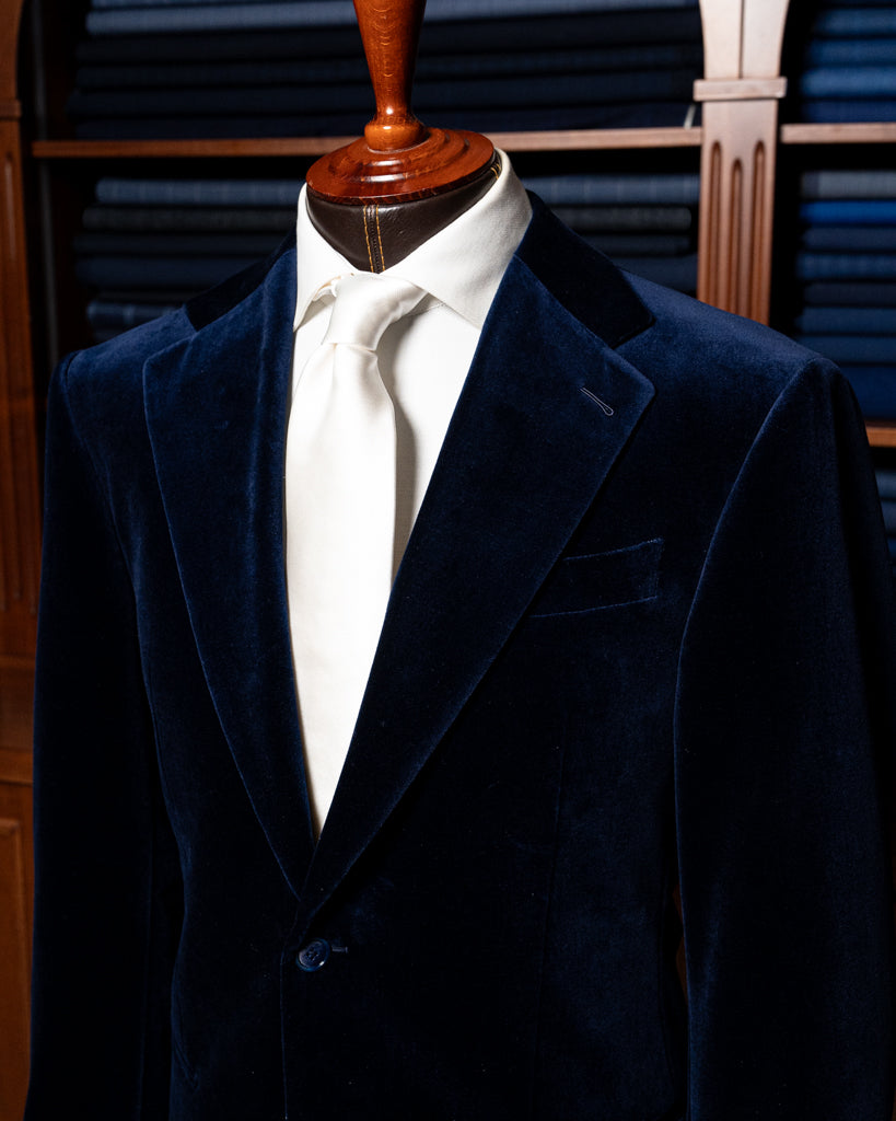 Giotto Bright Blue Velvet Jacket
