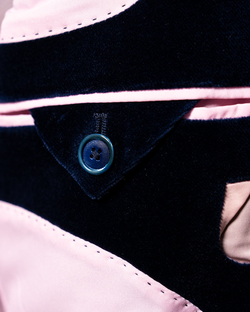 Giotto Bright Blue Velvet Jacket