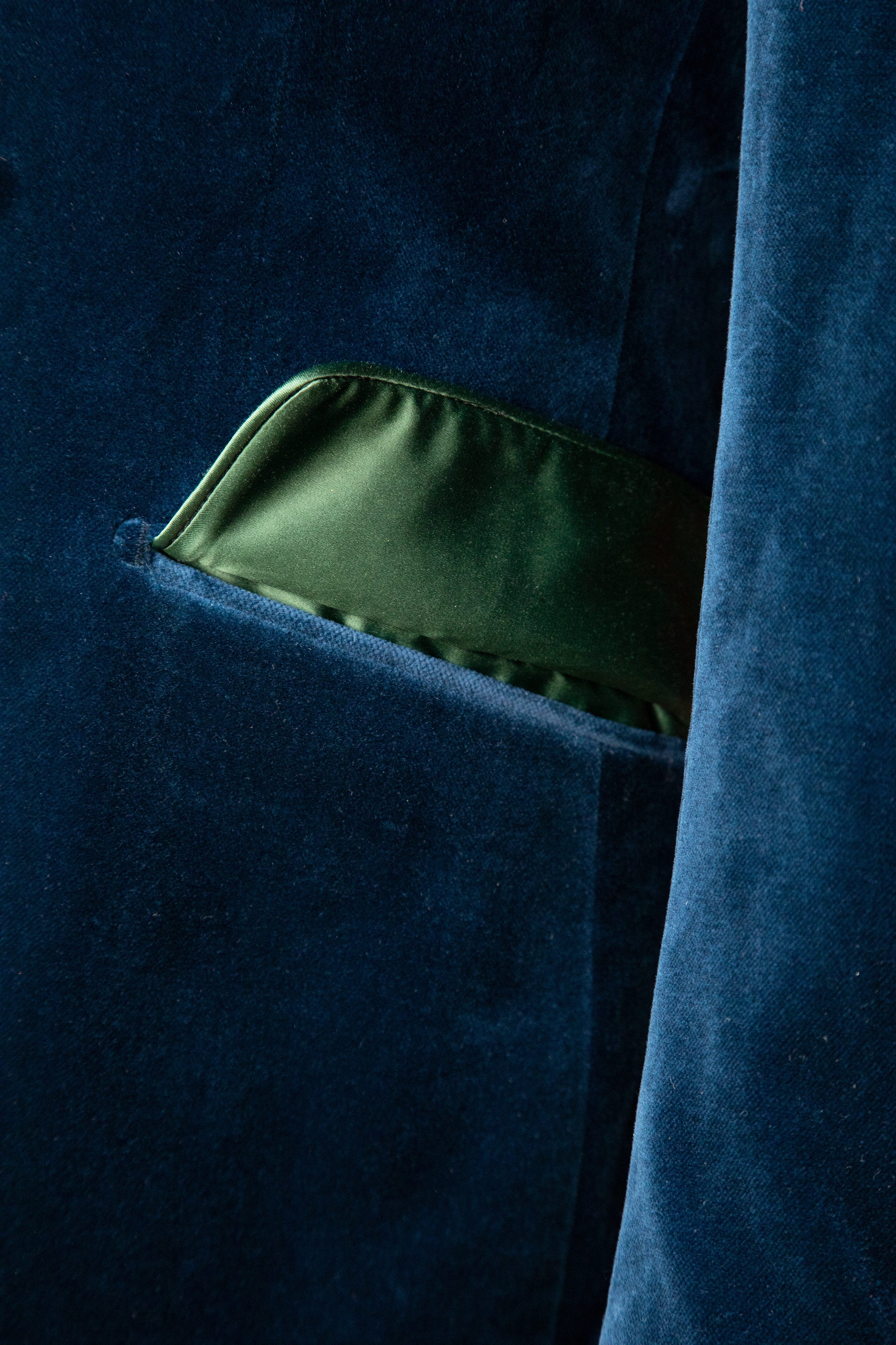 Giacca Iconic Blu Velluto