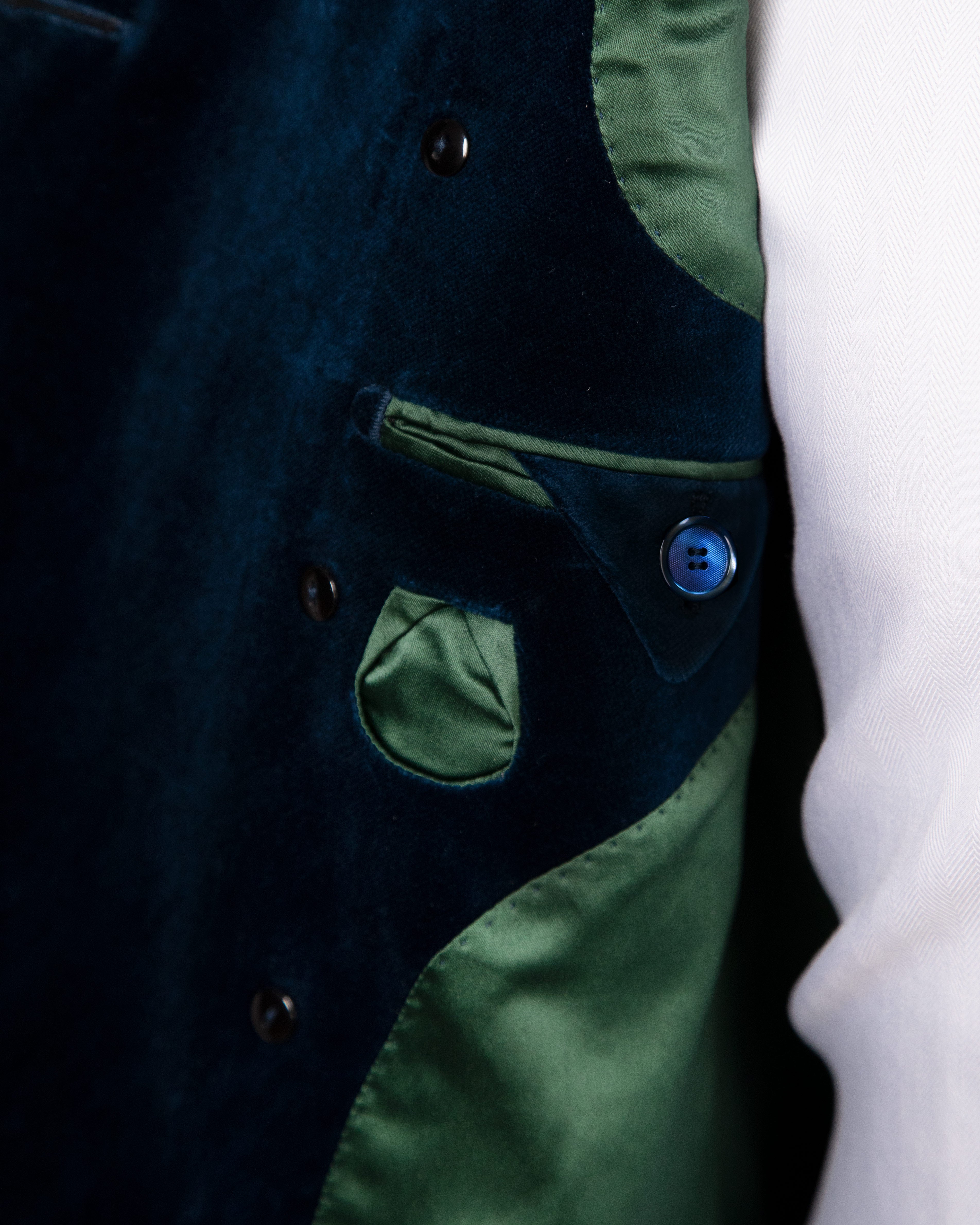 Giacca Iconic Blu Velluto