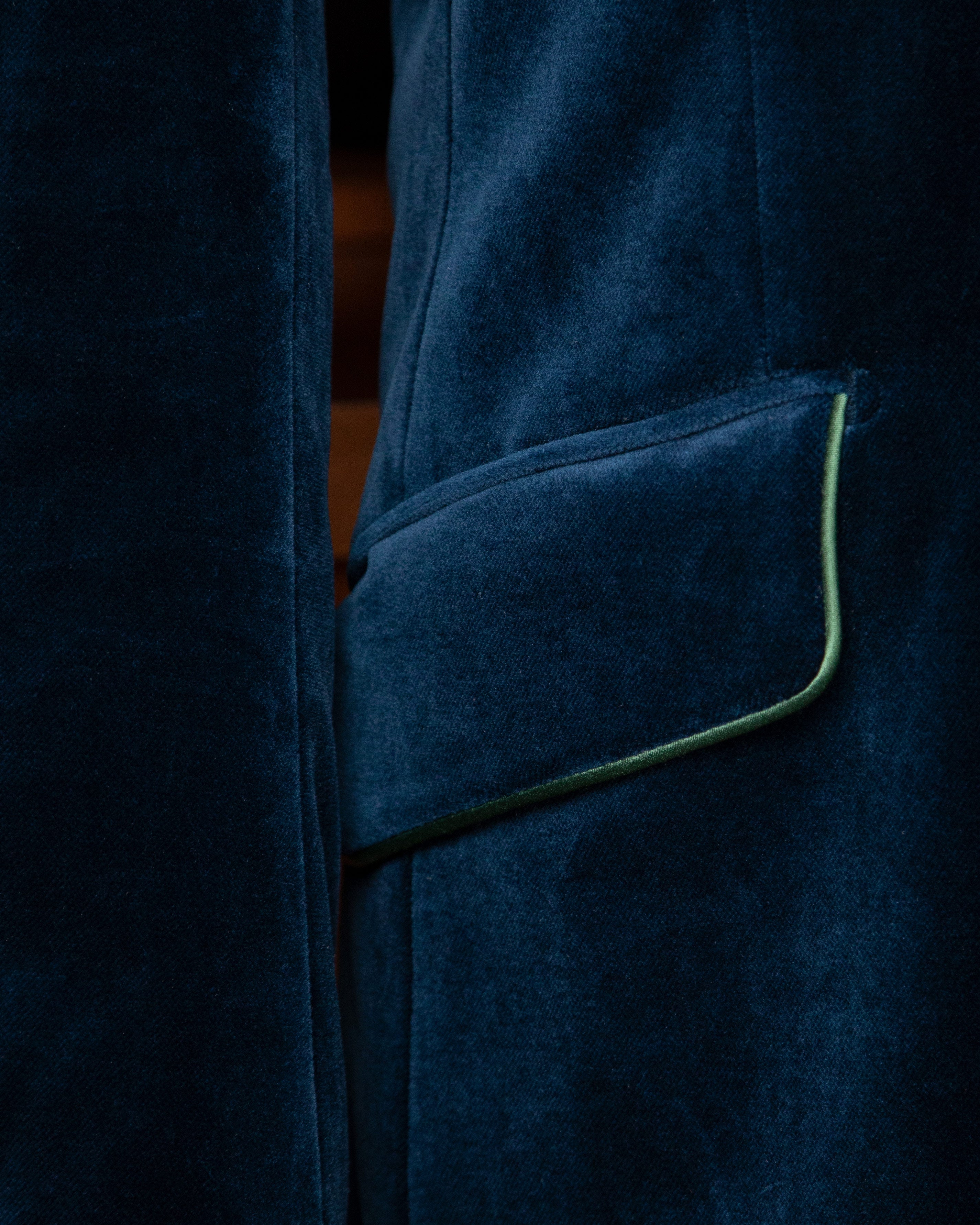 Giacca Iconic Blu Velluto