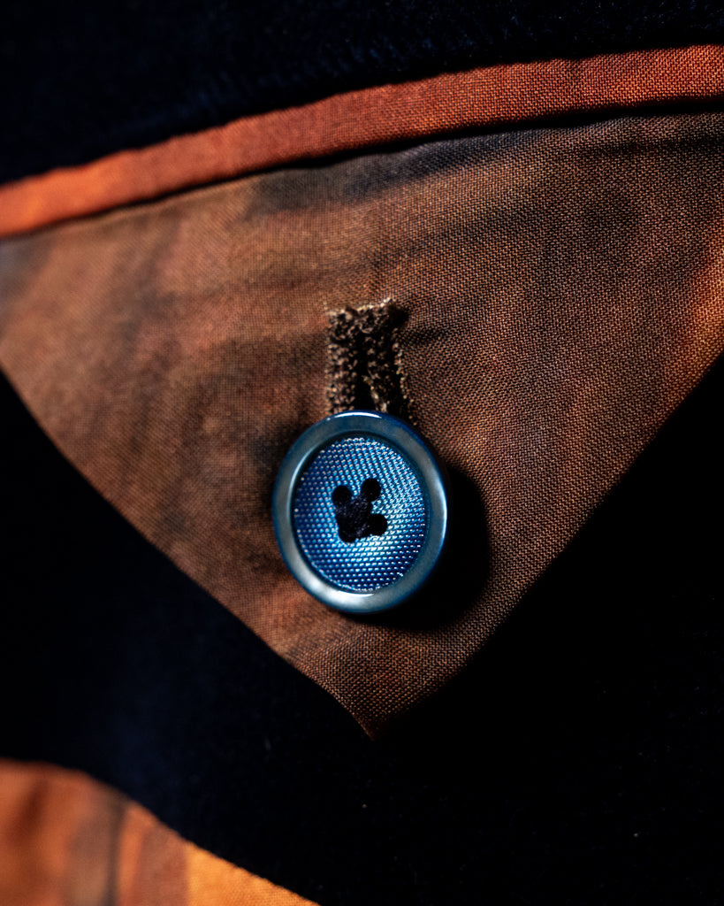 Michelangelo Jacket in Blue Velvet and Piping