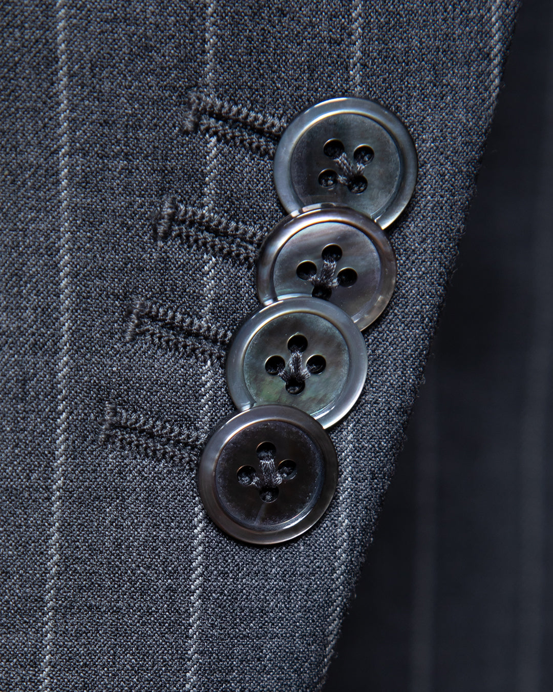 Modern Grey Pinstripe Suit