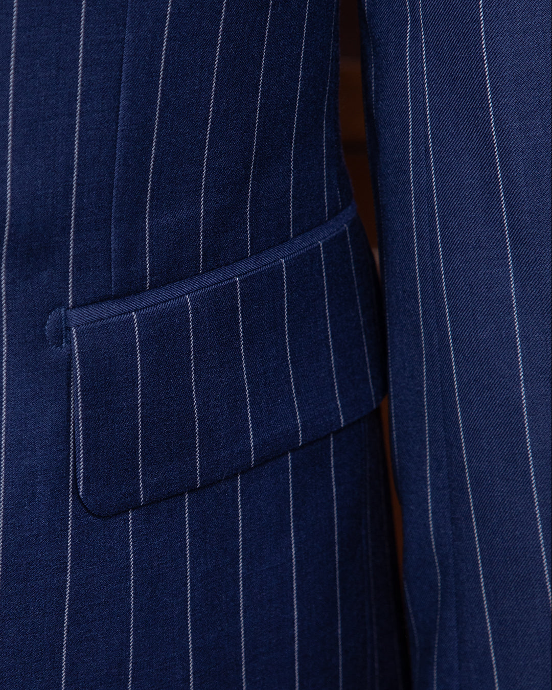 Abito Perugino Gessato Blu Chiaro