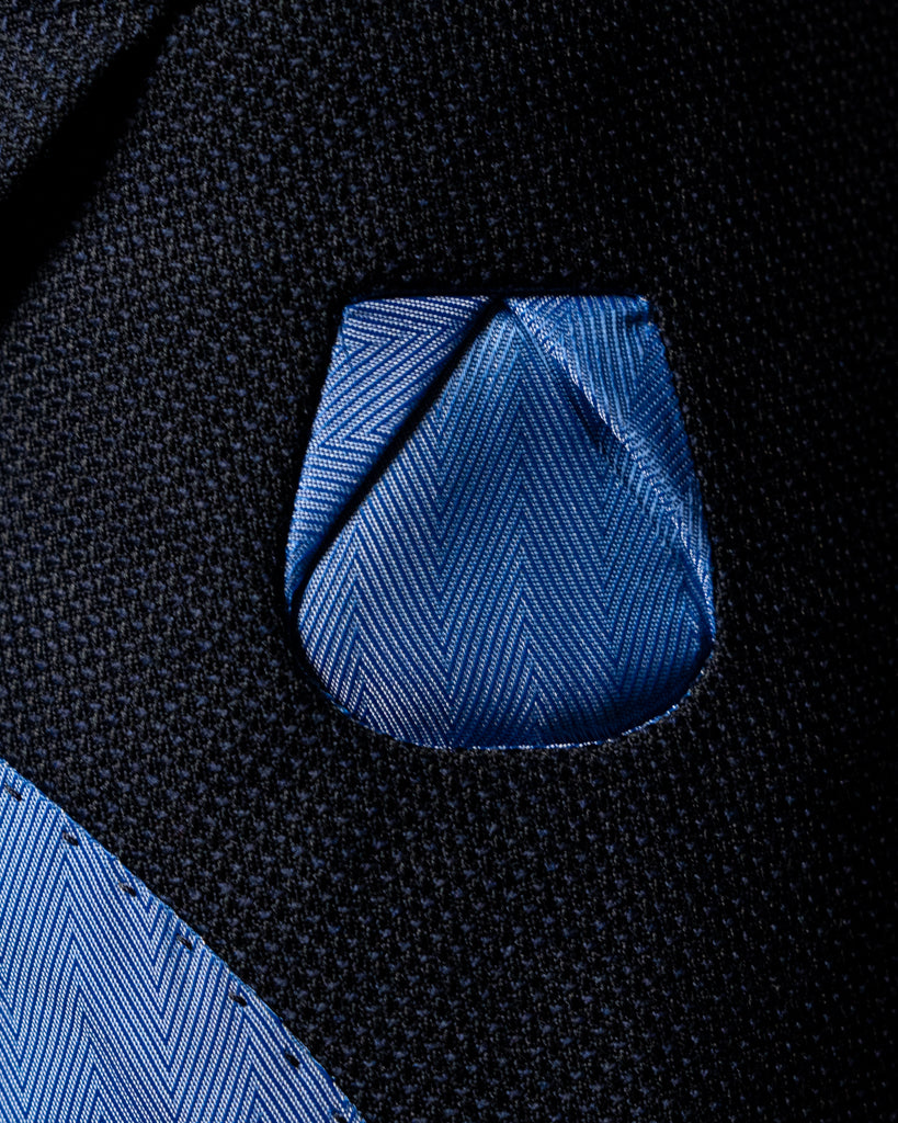 Perugino Hopsack Blue Jacket
