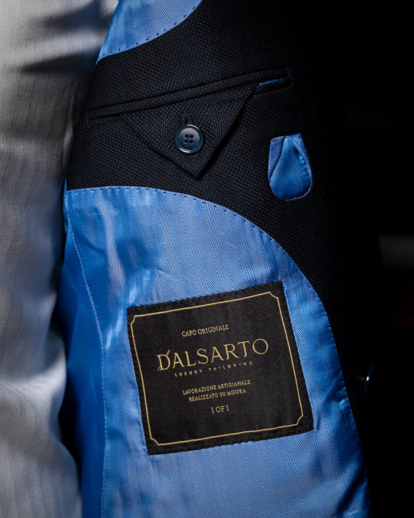 Perugino Hopsack Blue Jacket