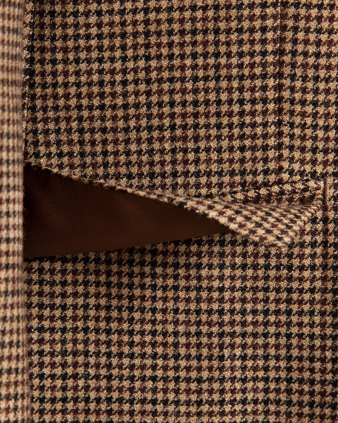 Giacca Giotto Pied De Poule Marrone Chiaro