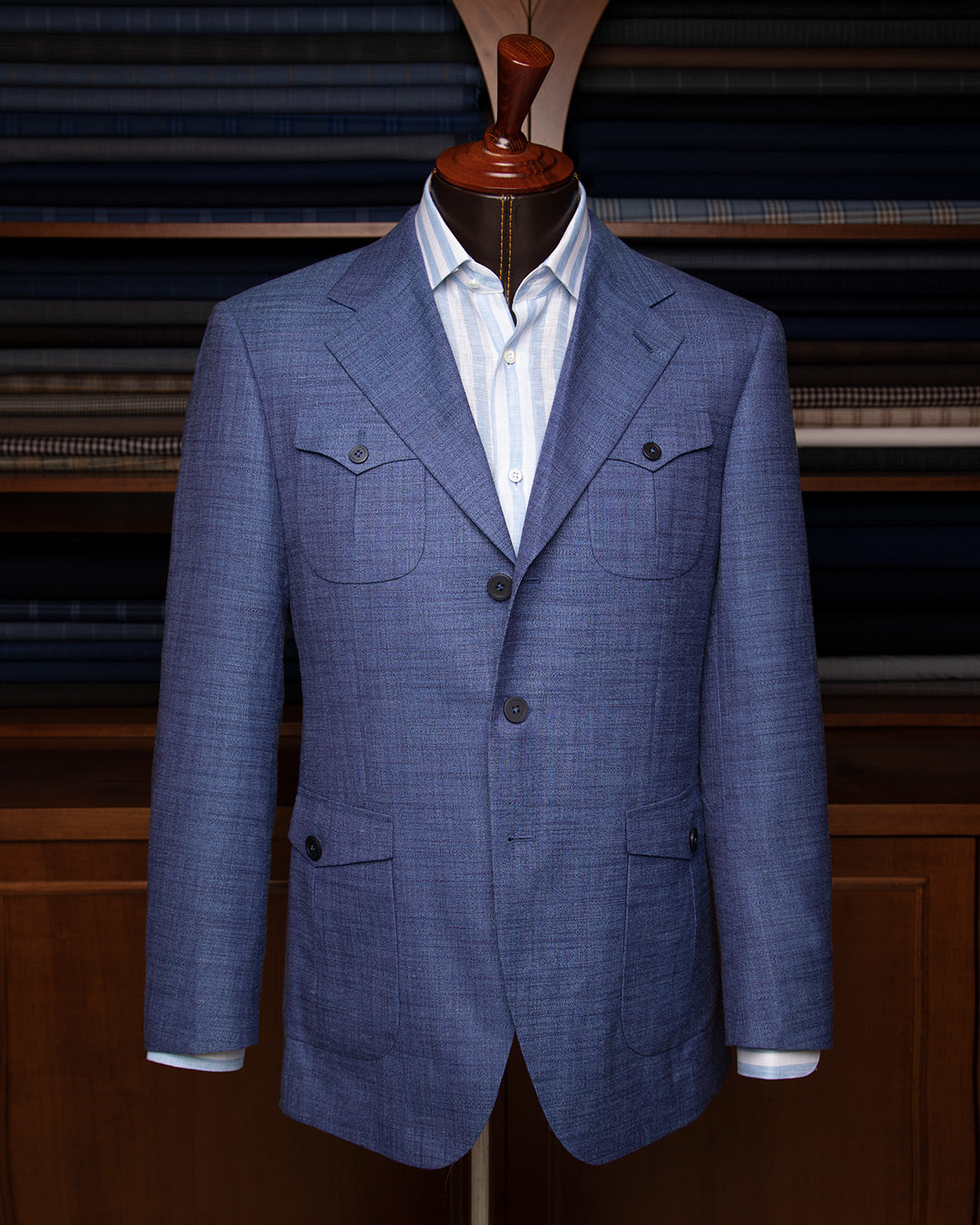 Light Blue Sahariana Jacket