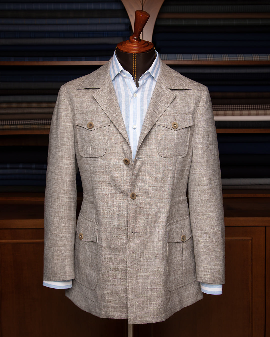 Dove Grey Sahariana Jacket