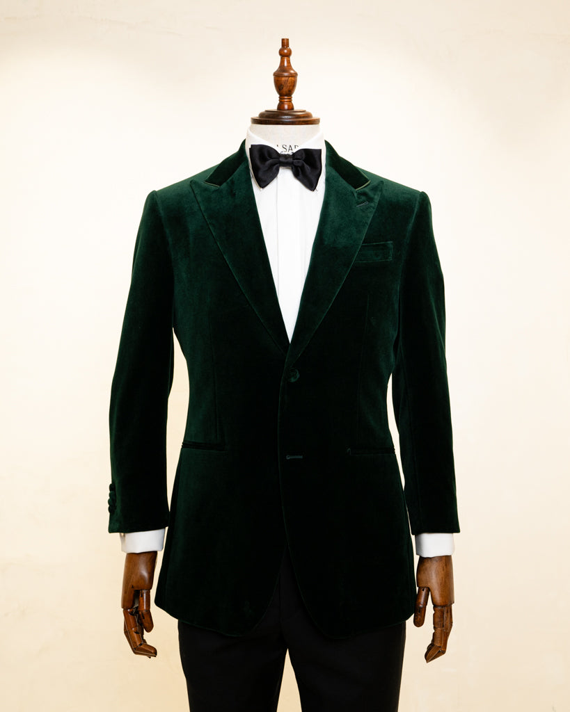 Dark Green Velvet Ceremony Jacket