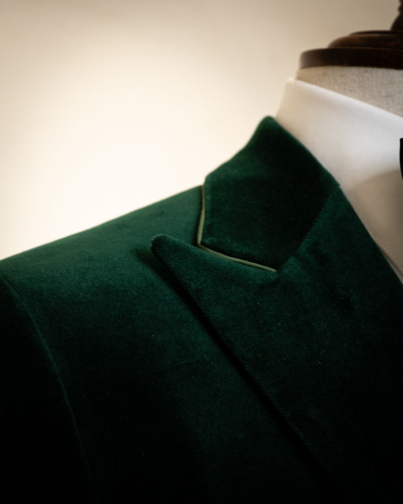 Dark Green Velvet Ceremony Jacket
