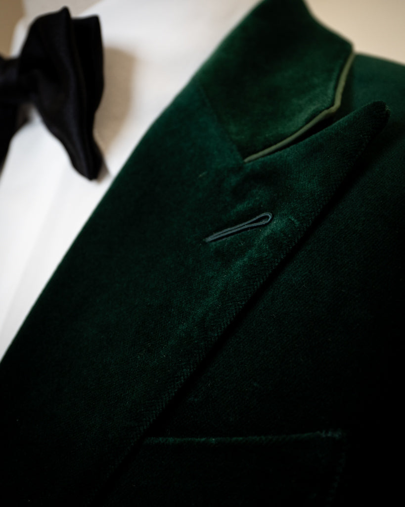 Dark Green Velvet Ceremony Jacket