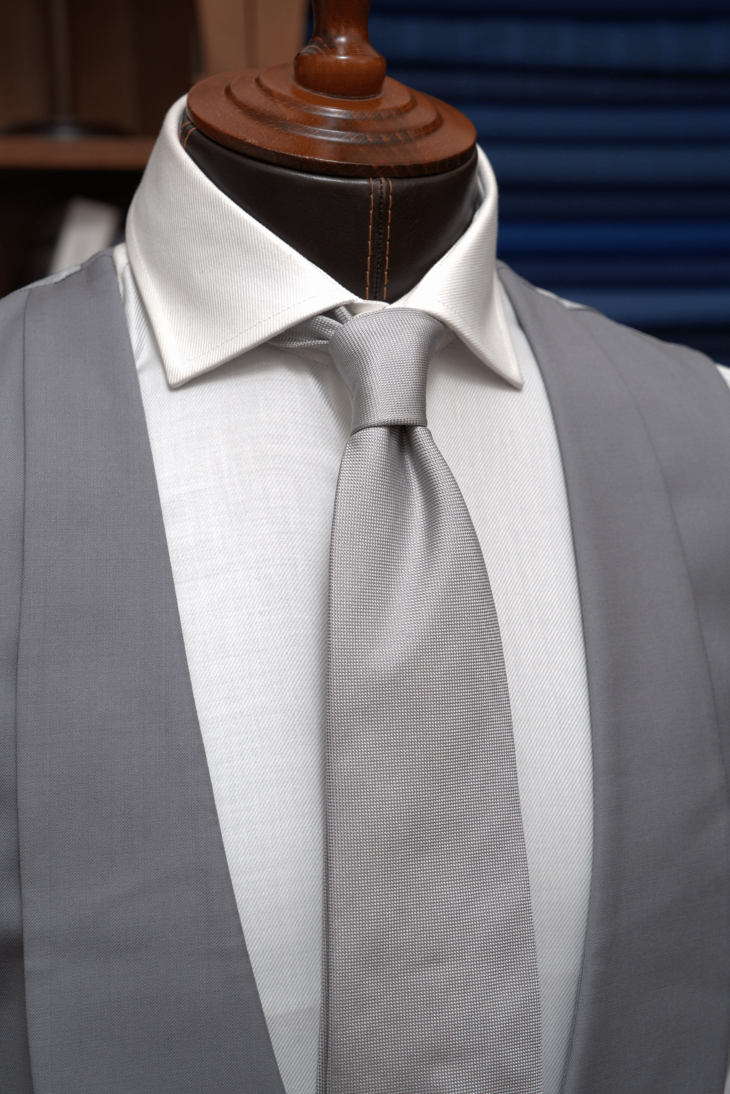 Double-breasted Pearl Gray Vest