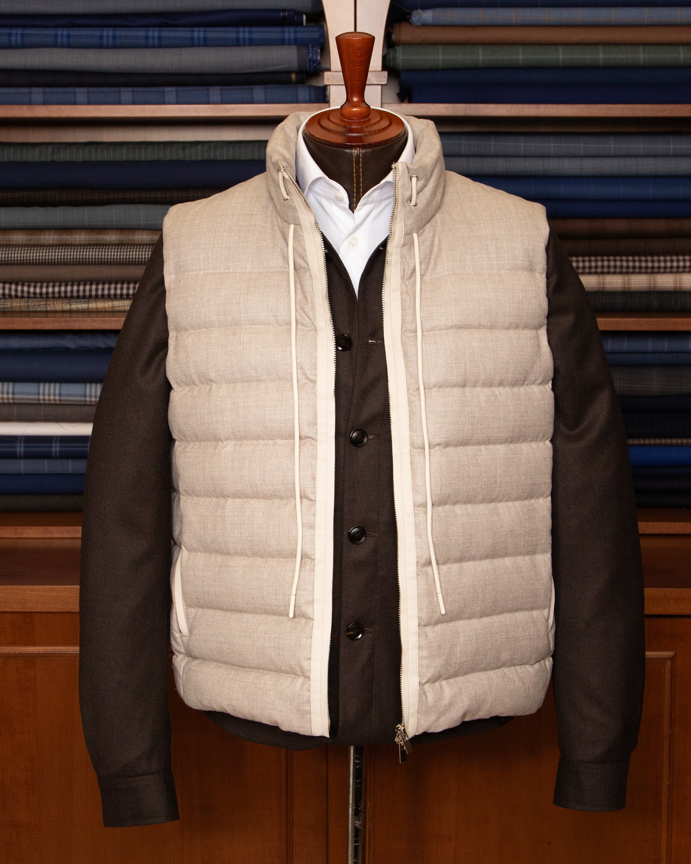 Gilet Piumino Beige Casual