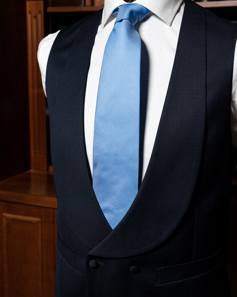 Double-Breasted Gray Shawl Waistcoat