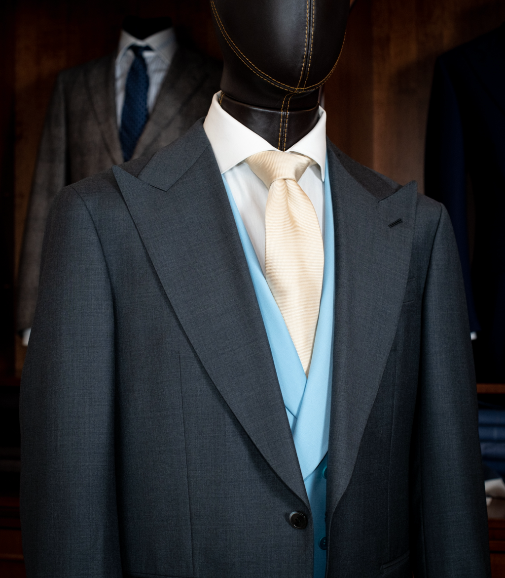 Turquoise Double-Breasted Shawl Waistcoat