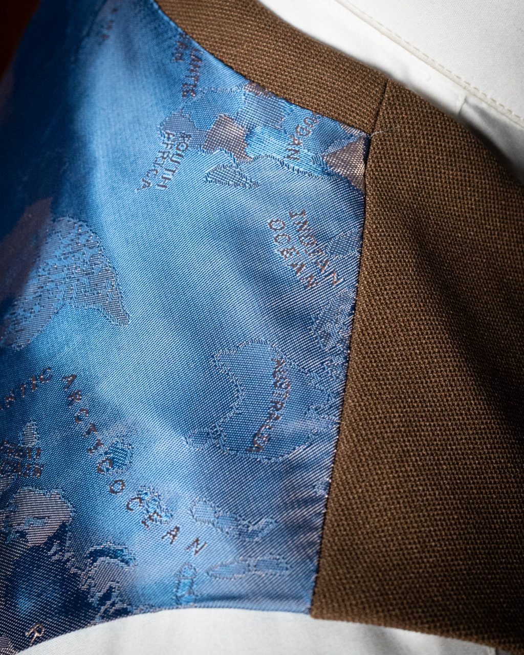 Hazelnut single-breasted waistcoat