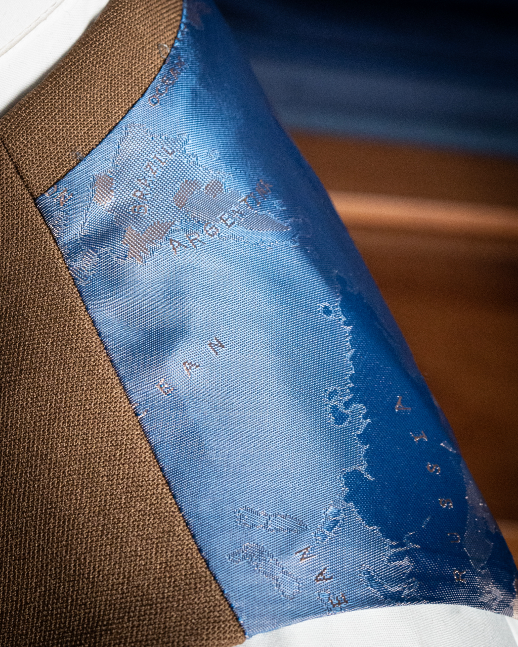 Hazelnut single-breasted waistcoat