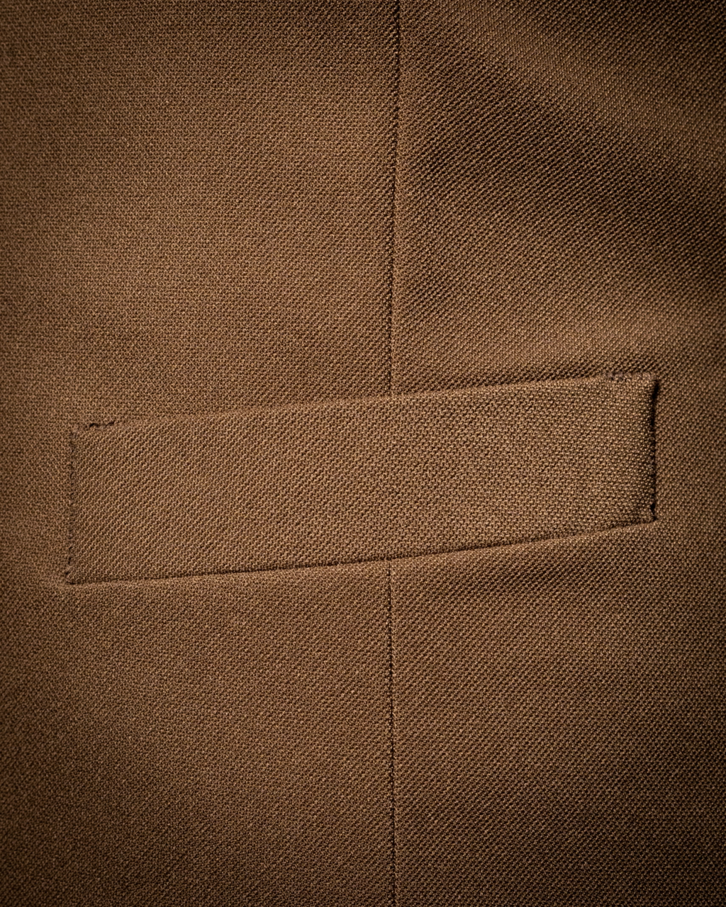 Hazelnut single-breasted waistcoat