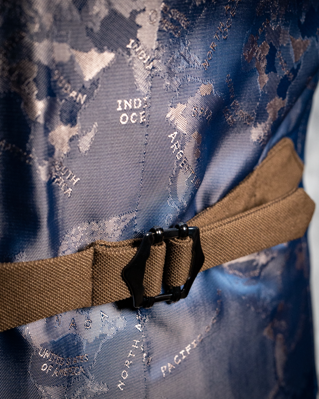 Hazelnut single-breasted waistcoat